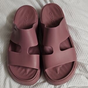 CROCS Dusty Rose Slide Sandals